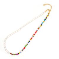 Ethnic Style Rainbow Beads Pearls Natural Pearl Necklace Bohemian Beach Style Necklace Wholesale Nihaojewelry main image 3