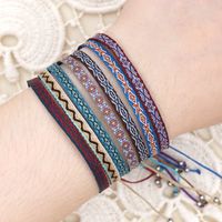 Simple Style Letter Pu Leather No Inlaid Women's Bracelets main image 3