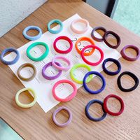 Korean Candy Color Towel Hair Ring Combination Set Simple And Versatile Rubber Band Hair Headdress Wholesale Nihaojewelry main image 3