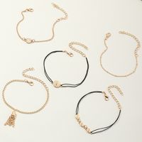 Fashion Jewelry Multi-piece Alloy Chain Pendant Bracelet Fashion Anklet Bracelet Wholesale Nihaojewelry main image 5