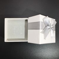 Korean Jewelry Box Fashion Simple Packaging Box All-match Small Bow Box Gift Box Women Jewelry Box Nihaojewelry main image 3