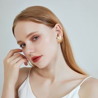 New S925 Silver Needle Earrings Alloy Geometric Round Flower Earrings Wholesale Nihaojewelry main image 6