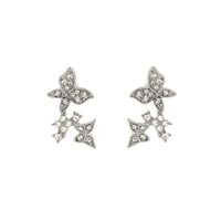 New Ear Jewelry S925 Silver Needle Diamond Pearl Butterfly Earrings Wholesale Nihaojewelry main image 3