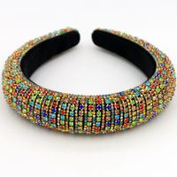 Hot Sale Fashion Exquisite Baroque Full Diamond Four-color Luxury Headband Catwalk Hair Accessories Nihaojewelry sku image 4