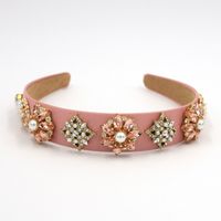 Baroque Headband Retro Fashion Dot Diamond Rhinestone Hairpin Hair Accessories Nihaojewelry sku image 1