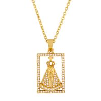 Retro Fashion Popular Geometric Virgin Diamond Pendant Accessories Wholesale Nihaojewelry sku image 1