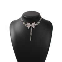 Fashion Full Diamond Bow Short Necklace Fashion Trend Choker Necklace Jewelry Hot Sale Wholesale Nihaojewelry sku image 2