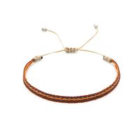Simple Style Letter Pu Leather No Inlaid Women's Bracelets sku image 2