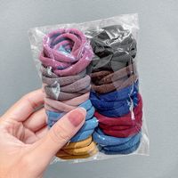 Korean Candy Color Towel Hair Ring Combination Set Simple And Versatile Rubber Band Hair Headdress Wholesale Nihaojewelry sku image 1