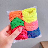 Korean Candy Color Towel Hair Ring Combination Set Simple And Versatile Rubber Band Hair Headdress Wholesale Nihaojewelry sku image 5