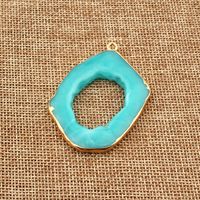 New Products Diy Single Circle Resin Handmade Irregular Jewelry Imitation Natural Stone Wholesale Nihaojewelry sku image 1