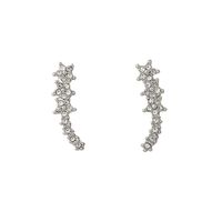 Nuevos Pendientes S925 Aguja De Plata Pendientes De Estrella Con Diamantes Pendientes De Cinco Puntas Pendientes De Estrella Al Por Mayor Nihaojewelry sku image 2