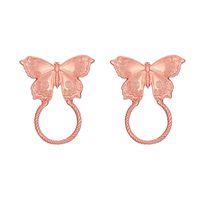 New 925 Silver Needle Earrings Small Fragrance Alloy Geometric Earrings Sweet Butterfly Earrings Batch Wholesale Nihaojewelry sku image 2