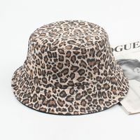 Fashion Hat Women Double-sided Wearing Fashionable Hipster Leopard-print Basin Hat Trend Retro Student Wild Couple Fisherman Hat Nihaojewelry main image 1