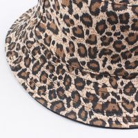 Fashion Hat Women Double-sided Wearing Fashionable Hipster Leopard-print Basin Hat Trend Retro Student Wild Couple Fisherman Hat Nihaojewelry main image 4