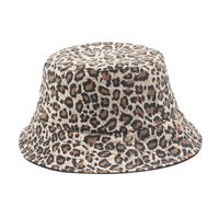 Fashion Hat Women Double-sided Wearing Fashionable Hipster Leopard-print Basin Hat Trend Retro Student Wild Couple Fisherman Hat Nihaojewelry main image 6