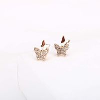 Qingdao Schmuck Großhandel Neue Beliebte Schmetterlings Ohrringe Earings Einfaches Temperament S925 Silberne Nadel Ohrringe main image 3