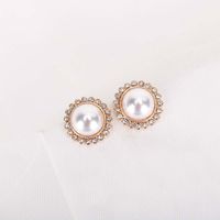 Korean Fashion New Pearl Diamonds S925 Silver Needle Alloy Earrings  Nihaojewelry main image 1