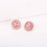 Fashion Oil Drop Earrings S925 Silver Needle  Korean Retro Flower  Women's Earrings main image 4