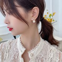 Boucles D&#39;oreilles Pour Femmes Fashion Bowknot Boucles D&#39;oreilles Fille Coréenne Super Fée Nihaojewelry En Gros main image 3