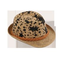 Pentagram Jazz Top Sun Hat Western Cowboy Chapeau De Paille Out Sun Hat Vente En Gros Nihaojewelry main image 3