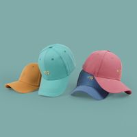 Fashion Gold Thread Embroidery Baseball Cap New Hat Women Summer Korean Simple Hard Top Cap Nihaojewelry main image 2