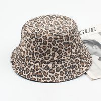Mütze Frauen, Die Auf Beiden Seiten Modische Hipster-becken Mütze Mit Leoparden Muster Tragen, Personal Isierte Straßen-retro-studenten-all-match-paar-fischer Hüte sku image 1