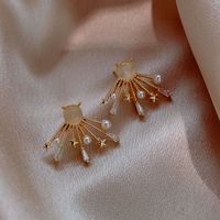Fashion 925 Silver Needle Simple Pearl Earrings Fashion Wild New Trendy Korean Earrings For Women Nihaojewelry sku image 1