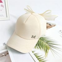 الأزياء قبعة المرأة Bowknot M القياسية البيسبول كاب الصيف الكورية بلغت ذروتها كاب الأزياء البرية طالب Nihaojewelry sku image 2