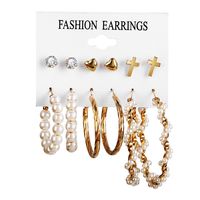 Fashion Jewelry New Tassel Earrings Set Six-piece Creative Leopard Earrings Wholesale Nihaojewelry sku image 10