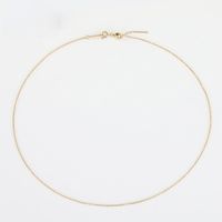 Stainless Steel 14K Gold Plated Simple Style U Shape Necklace main image 1