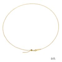 Stainless Steel 14K Gold Plated Simple Style U Shape Necklace sku image 6