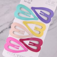 Candy Color Cute Hairpin Side Clip For Children Love Shape Korea Clip Small Clip Hairpin main image 1