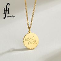 Fashion Beer Cover Necklace For Women Trend Korean Fashion English Pendant Clavicle Necklace Nihaojewelry main image 1