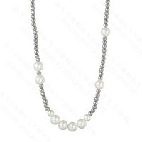 Japanische Und Koreanische Trend Neue Produkte Ins Nischen Design Sinn Titan Stahl Perlen Spleißen Metall Perlenkette In Einem Stück main image 6