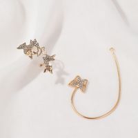 New Three-piece Earrings Creative Butterfly Earring Ear Clip Trendy Earrings Wholesale Nihaojewelry main image 5