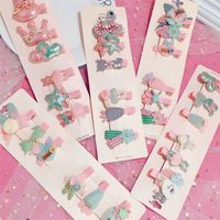 Korean Hot Sale Set Hairpin Cute Side Clip Flower Duckbill Clip Cartoon Fashion Bangs Clip Wholesale Nihaojewelry main image 1