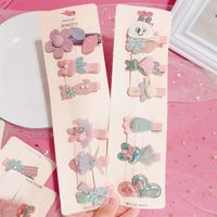 Korean Hot Sale Set Hairpin Cute Side Clip Flower Duckbill Clip Cartoon Fashion Bangs Clip Wholesale Nihaojewelry main image 4