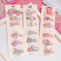 Korean Hot Sale Set Hairpin Cute Side Clip Flower Duckbill Clip Cartoon Fashion Bangs Clip Wholesale Nihaojewelry main image 5