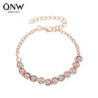 Korean Classic Crystal Bracelet Simple Round Zircon Bracelet Jewelry Wholesale Nihaojewelry main image 6