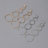 Simple Style Geometric Plating Alloy No Inlaid Earrings main image 3