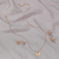 Fashion Hot Sale Decorations Butterfly Necklace Simple Butterfly Earring Trend Wild Jewelry Nihaojewelry main image 6