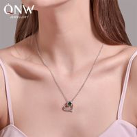 Fashion Hot Sale Love Letter Necklace Simple Heart-shaped Necklace Pendant Gift For Mother's Day Nihaojewelry main image 3