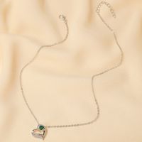 الأزياء الساخن بيع الحب إلكتروني قلادة بسيطة على شكل قلب قلادة قلادة هدية ل عيد الأم Nihaojewelry main image 6