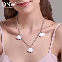 Fashion New Cute Cloud Necklace Simple Cartoon Clavicle Chain Alloy Clavicle Chain Nihaojewelry main image 1