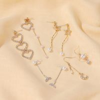 S925 Silver Needle Simple Geometric Opal Earrings Sweet Tassel Hypoallergenic Earrings Wholesale Nihaojewelry main image 3