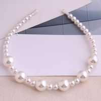Diadema De Aleación De Moda Coreana Salvaje Simple Para Mujer, Diadema De Perlas, Accesorio Para El Cabello main image 1