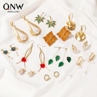 S925 الفضة إبرة الكورية الغابات شرابة الأقراط هندسية الأقراط الأقراط الطويلة الجملة Nihaojewelry main image 1