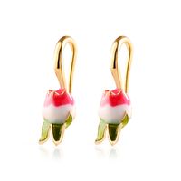 Printemps Et Été Nouvelles Boucles D&#39;oreilles Rétro Tulipe Boucles D&#39;oreilles Vitalité Fille Fleur Boucles D&#39;oreilles En Gros Nihaojewelry main image 6