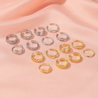 Hot Sale Sexy Carved 8-piece Foot Ring Simple Opening Adjustable Foot Ring Set Wholesale Nihaojewelry main image 3